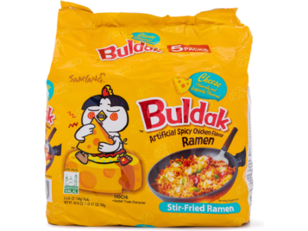 Buldak Hot Chicken Cheese Ramen 5pk on Sale