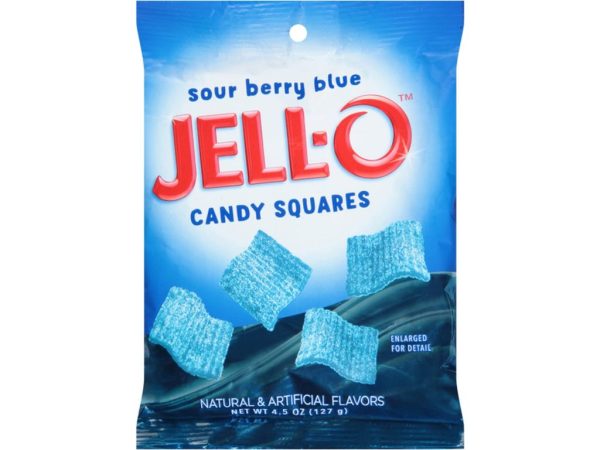 Jell-O Sour Blue Candy Squares Sale