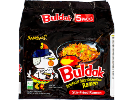 Buldak Hot Chicken Black Ramen 5pk on Sale