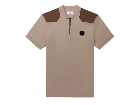 Q+ Regular Fit Polo Shirt Warm Taupe Online Hot Sale