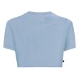 Vettel Crop Top Women Faded Denim Hot on Sale