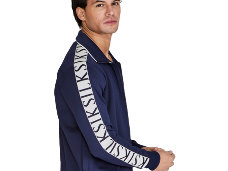 Full Zip Track Top Navy on Sale