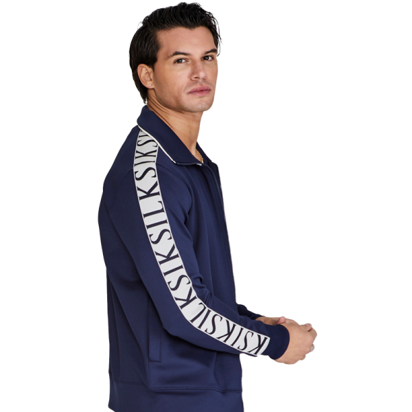 Full Zip Track Top Navy on Sale