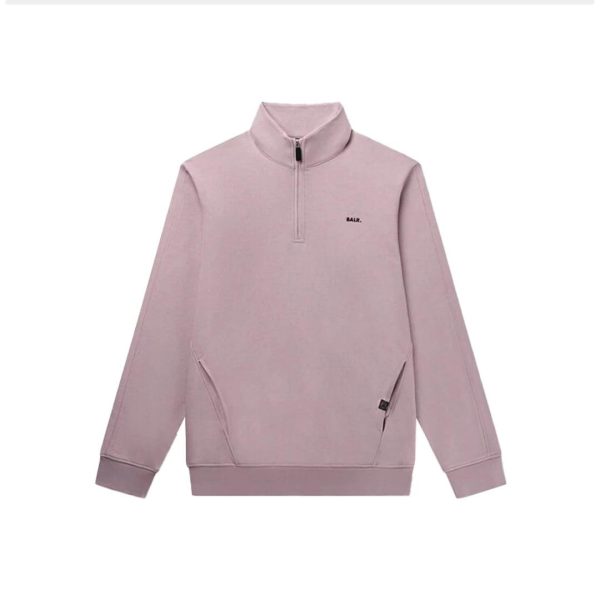 Brand Regular Fit Half Zip Burnished Lilac Online Hot Sale