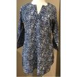 Dolma Cotton Tunic Top Navy Rose Cheap