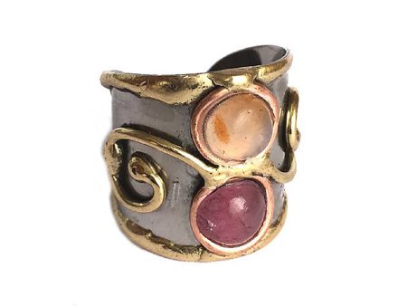 Anju Mixed Metal Cuff Ring Online