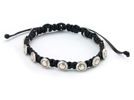 Turkish Silver Discs Pull-Cord Bracelet Online Sale