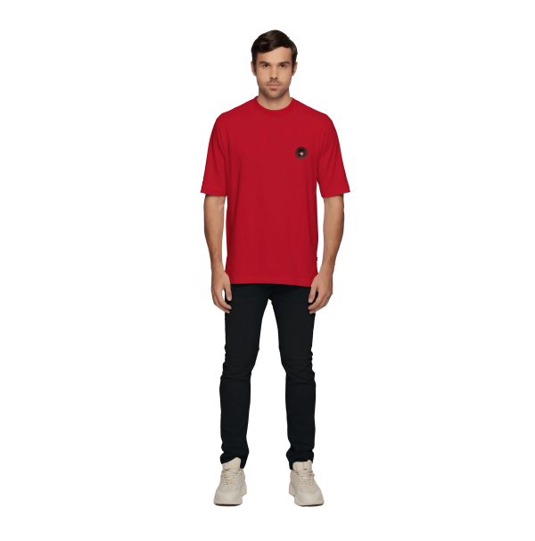 Bastian Red T-shirt Oversize Fashion