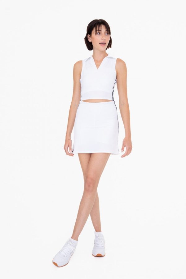 Mono B Side Stripe Tennis Skort Online now