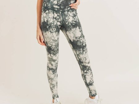 Tie-Dye Cotton Highwaist Leggings Online Hot Sale