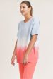 Mono B Popsicle Dip-Dye Raglan Cotton Terry Top Hot on Sale