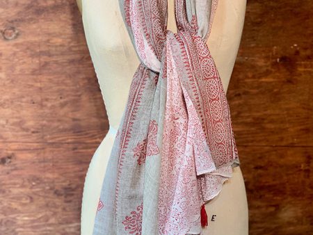 Dolma Cotton Scarf Indian Print Sale