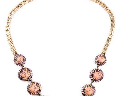 Peachy Statement Necklace Online now