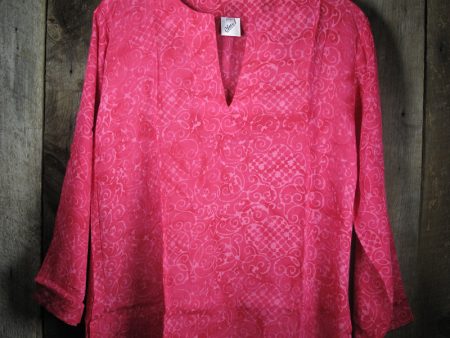 Batik Tunic in Red Sea For Sale