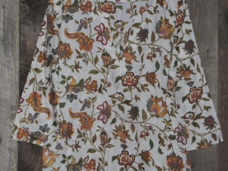 Cotton Tunic Top Mustard Floral Fashion