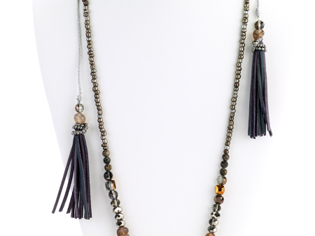 Suede Tassels Single Strand Necklace Online