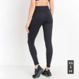 B Mono High Waist Shredded Knee Laser-Cut Leggings on Sale