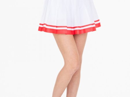 Stripe Pleated Tennis Skirt Discount