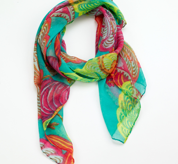 Bright Shell Art Scarf Supply