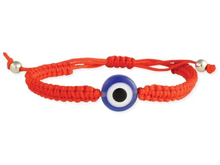 Zad Eye Have the Power Red Cord & Blue Eye Pull Bracelet Discount