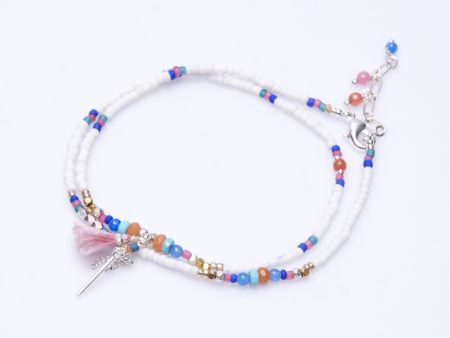 Double Row Anklet with Charms Discount