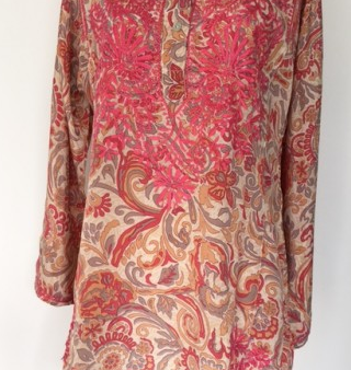 Silk Tunic in Pink Online Sale