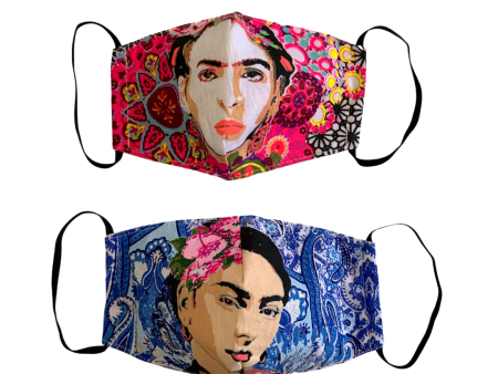 Frida Kahlo Face Mask with Filter Pocket Fashion