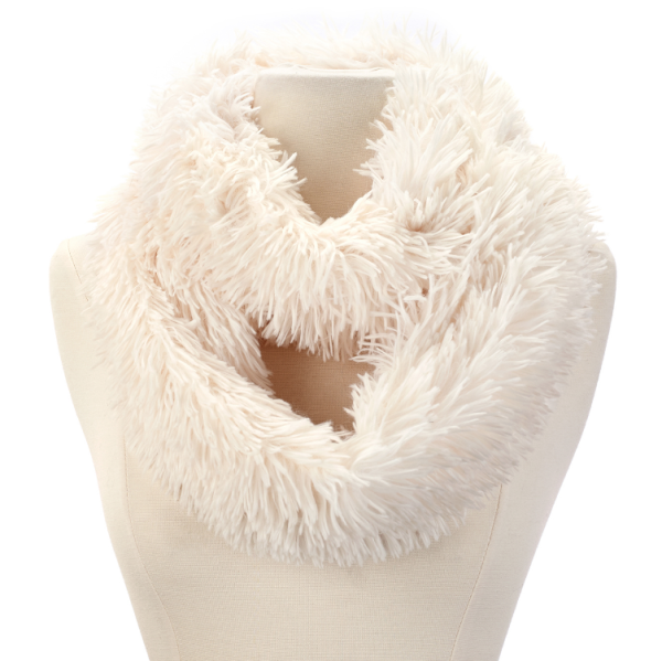 Fluffy Faux Fur Infinity Scarf Hot on Sale