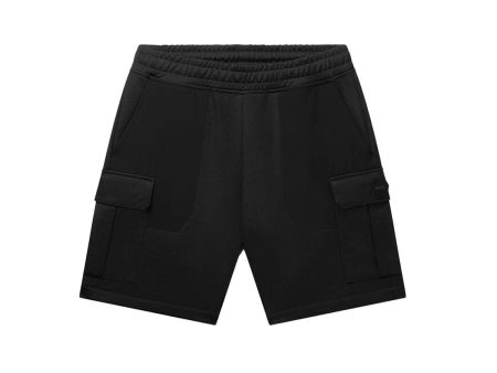 Q+ Regular Fit Cargo Shorts Jet Black Online now