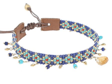 Chan Luu Blue Mix Charm Bracelet Discount