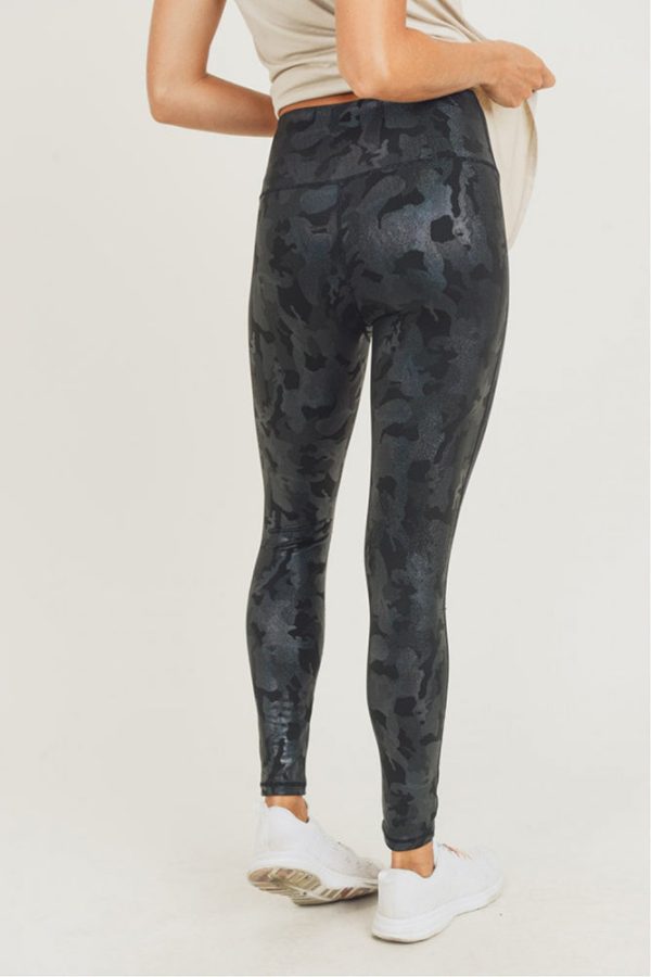 Mono B Camo Holographic Microdot Foil Highwaist Leggings Online Hot Sale