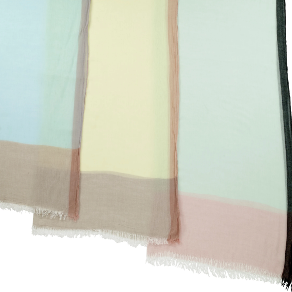 Color Block Scarf in Pastel Online now