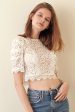 Storia Lace Crop Top For Cheap