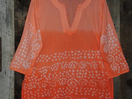 Bandhani Tunic Orange Fashion