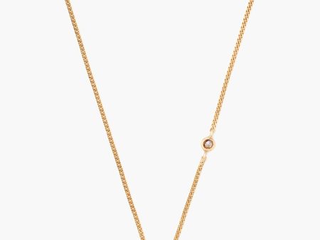 Chan Luu White Evil Eye Necklace With Champagne Diamond (Pre-Order) Online Hot Sale