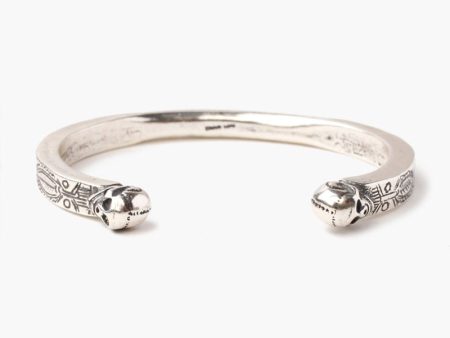 Chan Luu Silver Skull Cuff For Sale