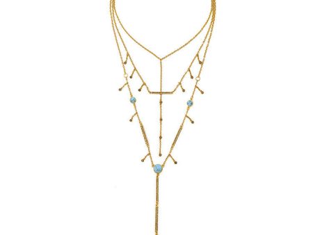 Layered Lariat Bohemian Necklace Online Hot Sale