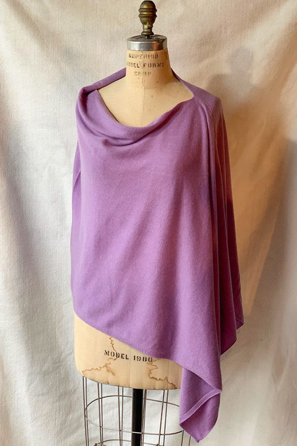 Dolma Cashmere Poncho Lilac Supply