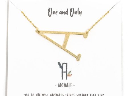 18k Gold Dipped Initial Letter Necklaces Online Sale