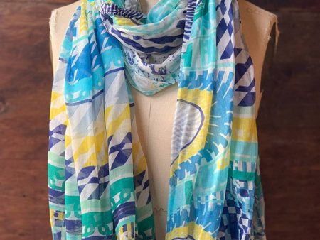 Dolma Lightweight Turquoise Scarf Supply