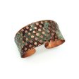 Anju Copper Patina Bracelet in Copper and Teal Rivets Online now