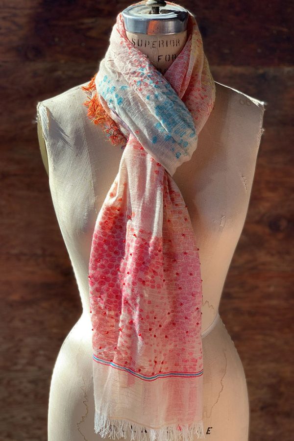 Dolma Cotton Beaded Scarf in Multi Supply