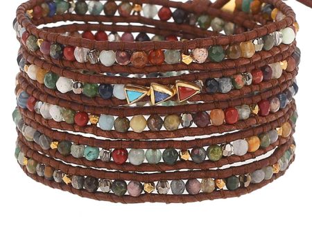 Chan Luu Multi Cabochon Wrap Bracelet Discount