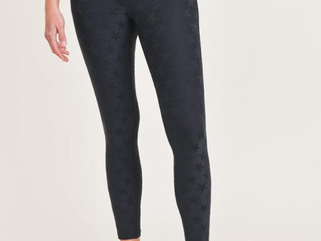 Mono B Textured Star Jacquard TACTEL® Highwaist Leggings Online