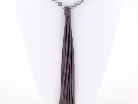 Beaded Necklace with Tassel Cheap