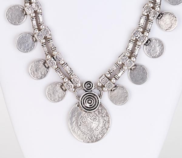 Multi Coin Bohemian Necklace Cheap