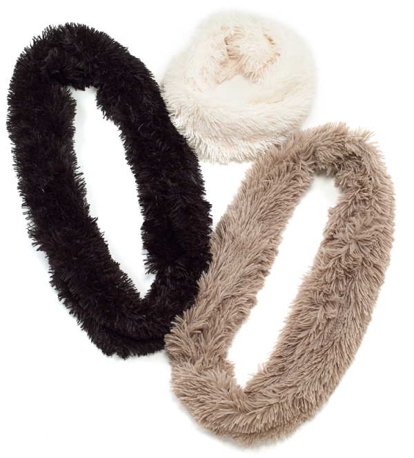 Fluffy Faux Fur Infinity Scarf Hot on Sale