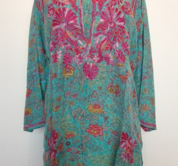 Silk Tunic in Blue Online Sale