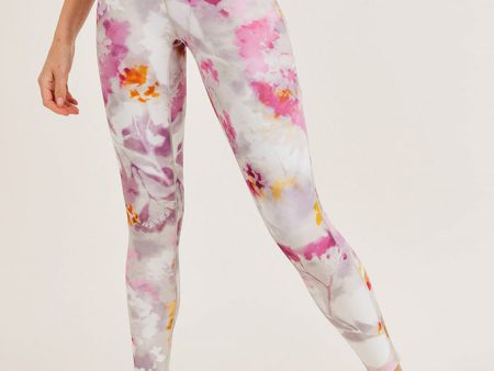 Mono B Watercolor Floral Highwaist Leggings For Discount