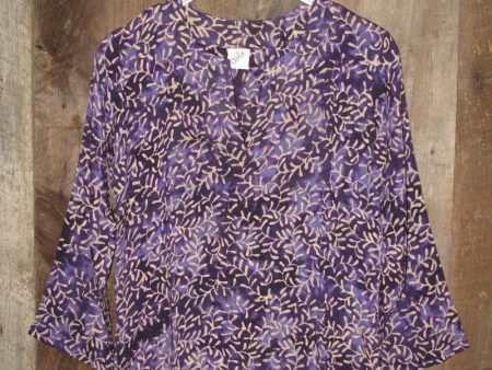 Batik Tunic Purple Online Hot Sale